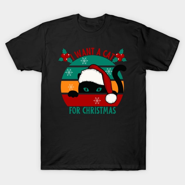 I want a cat for Christmas T-Shirt by odrito